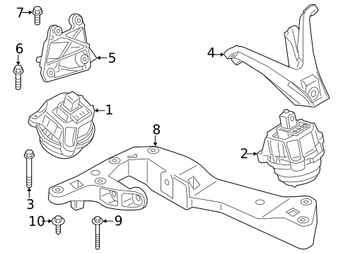 Engine & Trans Mounting for 2023 BMW 760i xDrive #0