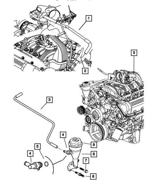 Crankcase Ventilation for 2007 Jeep Liberty #0