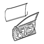 6700106360 - Body: Door Shell for Lexus: ES250, ES300h, ES350 Image