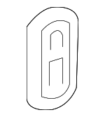 9095001A15 - Body: Door Shell Hole Cover for Lexus: ES250, ES300h, ES350, LS500, LS500h Image