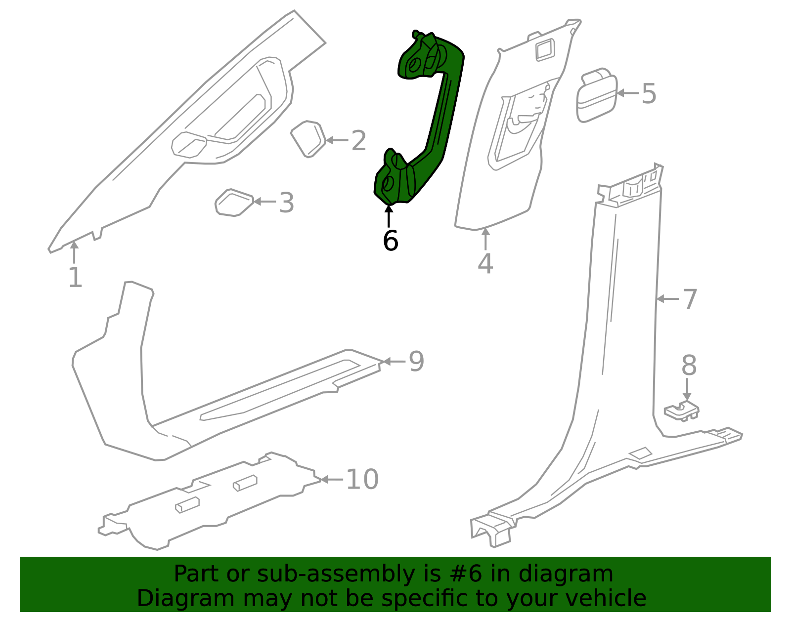 2024-2026 GMC Grip Handle 85654542 GM | GMPartsDirect.com
