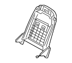 883133V880 - Body: Seat Back Frame for Hyundai Image