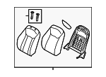 883053V720XBC - Body: Seat Back Assembly for Hyundai: Azera Image