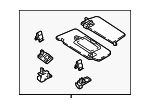 22281093007M85 - Body: Sun Visor for Mercedes-Benz Image
