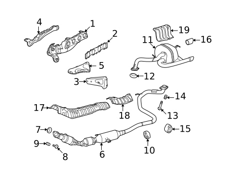 Exhaust Manifold for 2008 Scion xD #0