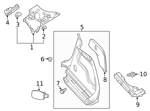 Interior Trim - Quarter Panels for 2019 INFINITI QX30 #0