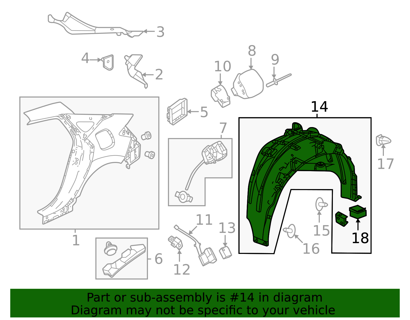 74552-T20-A20 - Quarter Panel Splash Shield | Genuine Honda Parts
