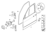 41517198160 - Bodywork: Door Front Right for BMW Image