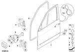 51767221840 - : Door Weatherstrip Front for BMW Image