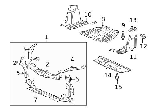 Radiator Support for 2013 Honda CR-Z #0