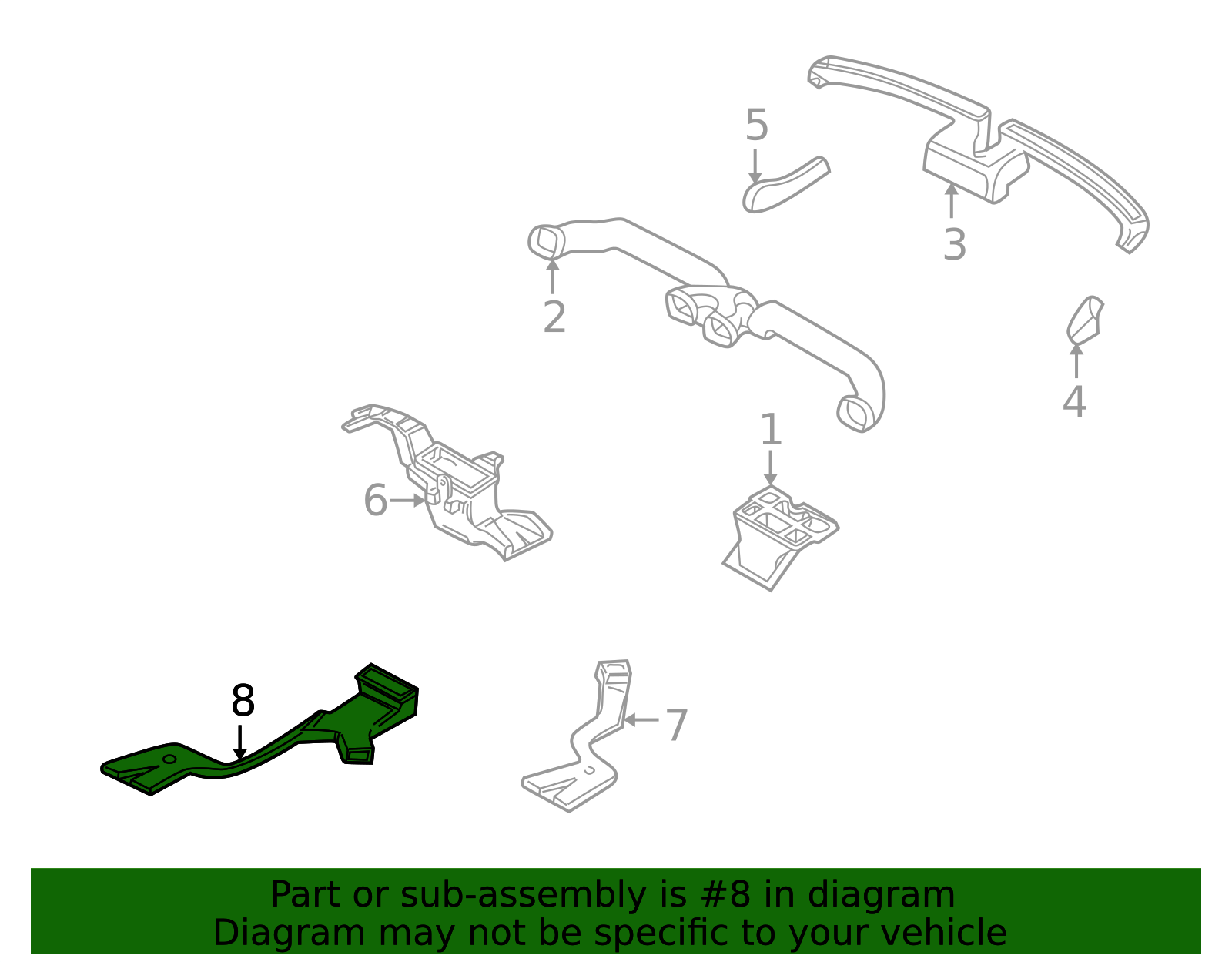 Instrument Panel Air Duct 30870859 | Truck Part Center