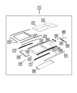68266049AA - Body Sheet Metal Except Doors: Sunroof Sunshade for Jeep: Renegade Image