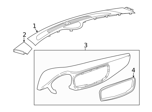 Instrument Panel Components for 2023 Buick Enclave #2
