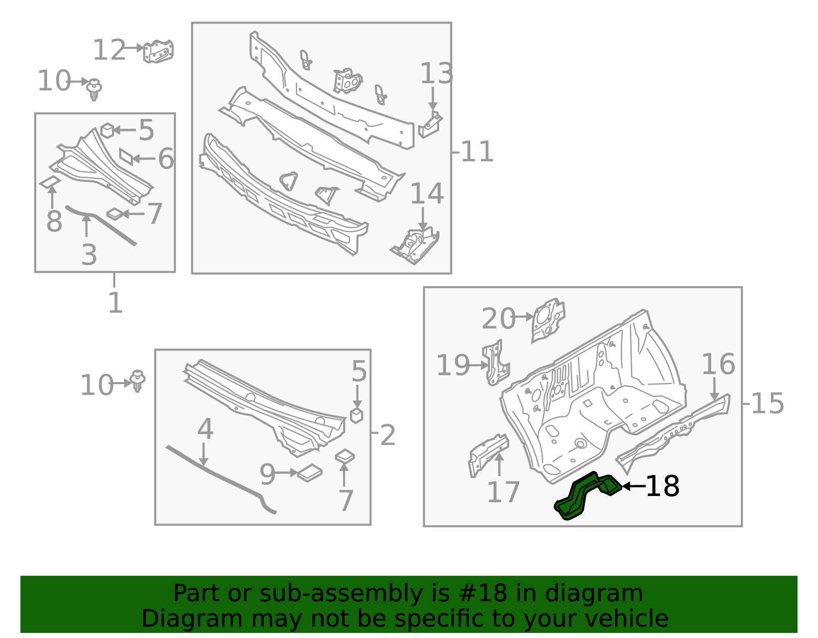 L206-53-451B - Center Reinforced - 2007-2015 Mazda | Mazda OEM Parts Outlet