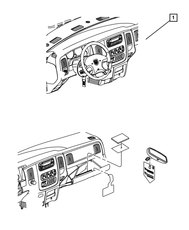 4897875AA - Labels: Air Bag Warning Label for Mopar Image