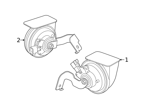 Horn for 2015 Volvo V60 #0