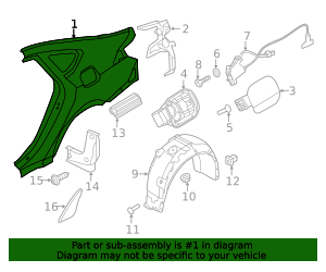 2015-2020 Hyundai Quarter Panel 71504-B1C00 | OEM Parts Online