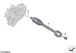 33207641212 - : Output Shaft Right for BMW Image