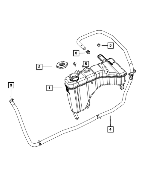 Engine Coolant Reservoir (Bottle) for 2013 Chrysler 300 #1