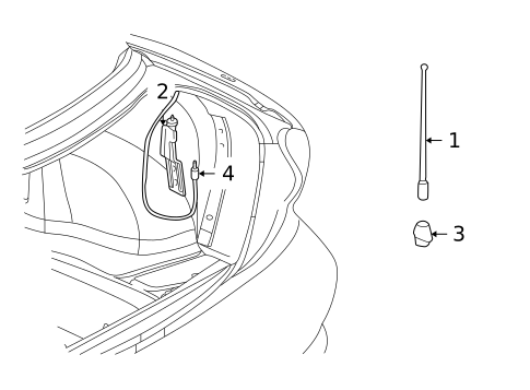Antenna & Radio for 1999 Chevrolet Cavalier #0