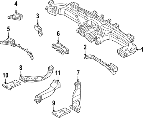 Ducts for 2022 Hyundai Santa Cruz #0