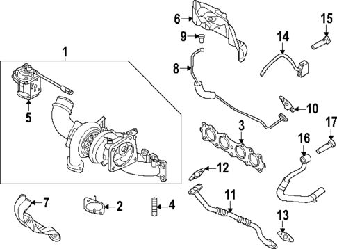 Turbo Charger for 2022 Hyundai Kona N #0