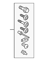8V0098629A - : Fender Liner Hardware Kit for Audi: A3, A3 Quattro Image