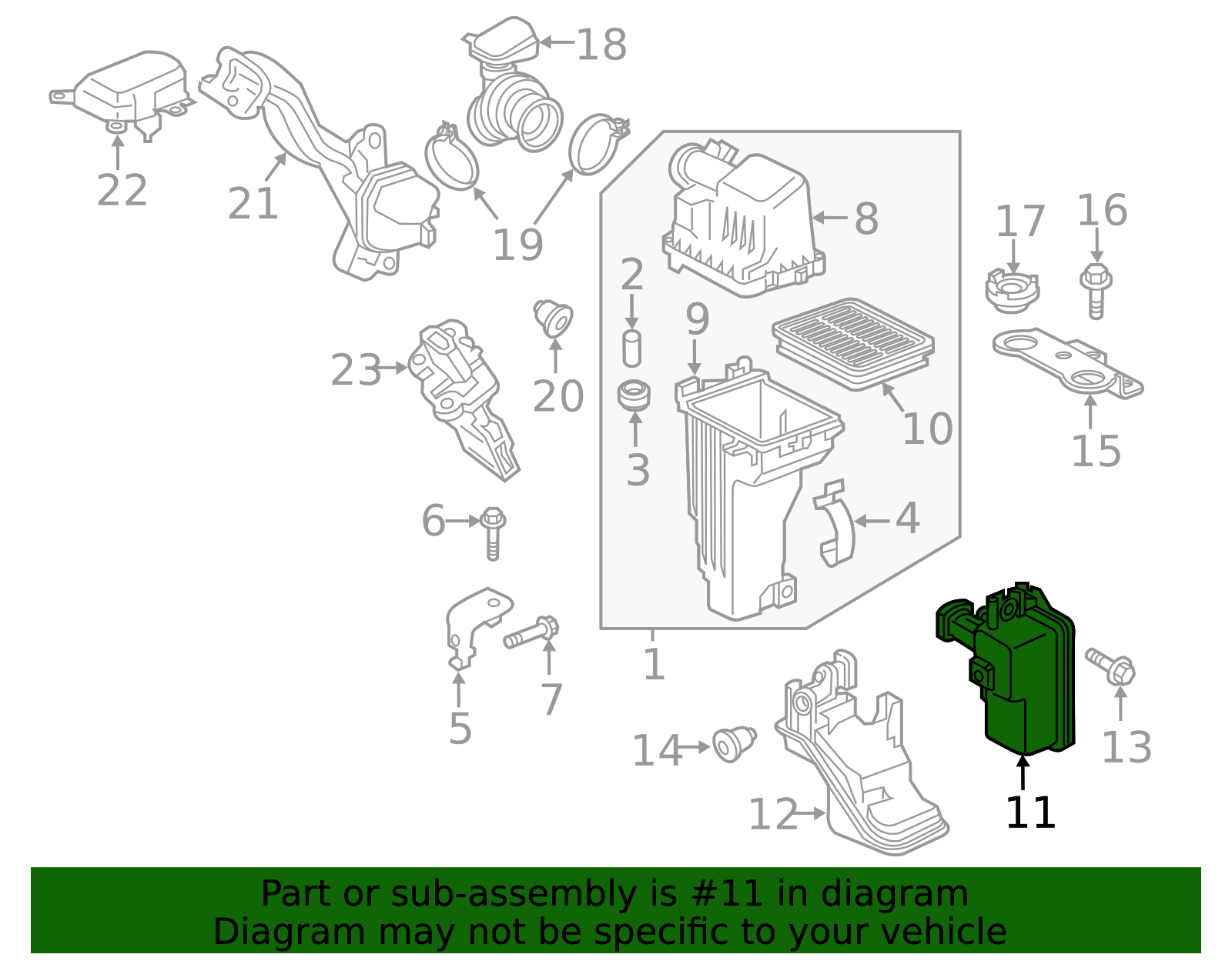 16585-5RL1B - Engine Air Intake Resonator 2018-2025 Nissan | Nissan ...