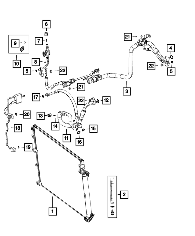 68288351AB - : A/c Suction &amp; Discharge Line for Mopar Image
