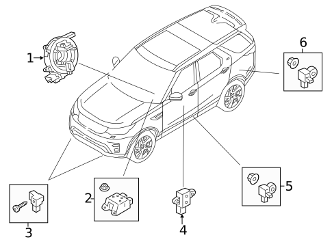 Air Bag Components for 2023 Land Rover Discovery #1