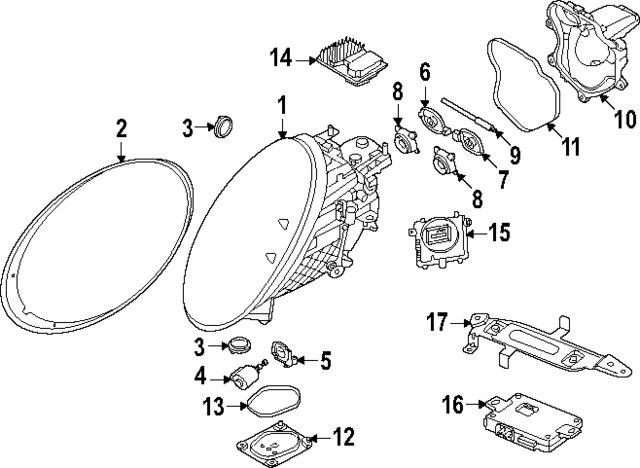 9Y0941591A - Electrical: Led Unit for Porsche Image