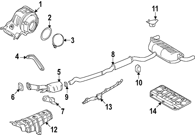 200A07BA0A - : Converter &amp; Pipe for Nissan Image