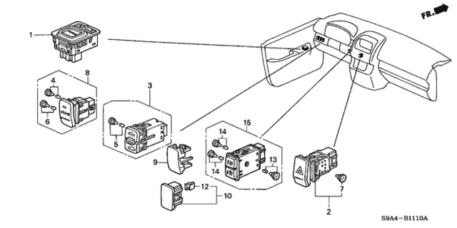 Switch for 2003 Honda CR-V #0
