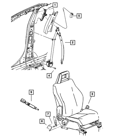 Seat Belts for 2011 Jeep Compass #0