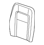 23455913 - : Part# 23455913 Dark Ash Gray Rear Driver Side Seat Back Cushion Cover for GMC: Canyon Image