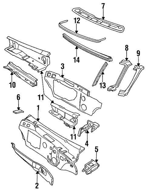 Cowl for 1996 Oldsmobile 98 #0