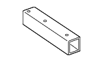 8R0807332D - Body: Bumper Bracket for Audi Image