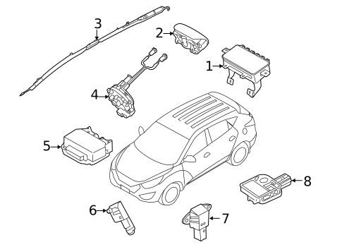Air Bag Components for 2012 Hyundai Tucson #0