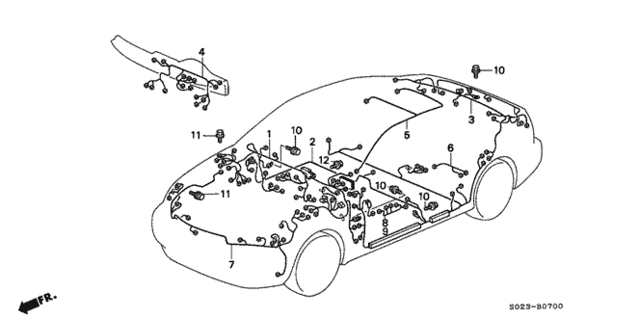 Wire Harness for 1997 Honda Civic #0
