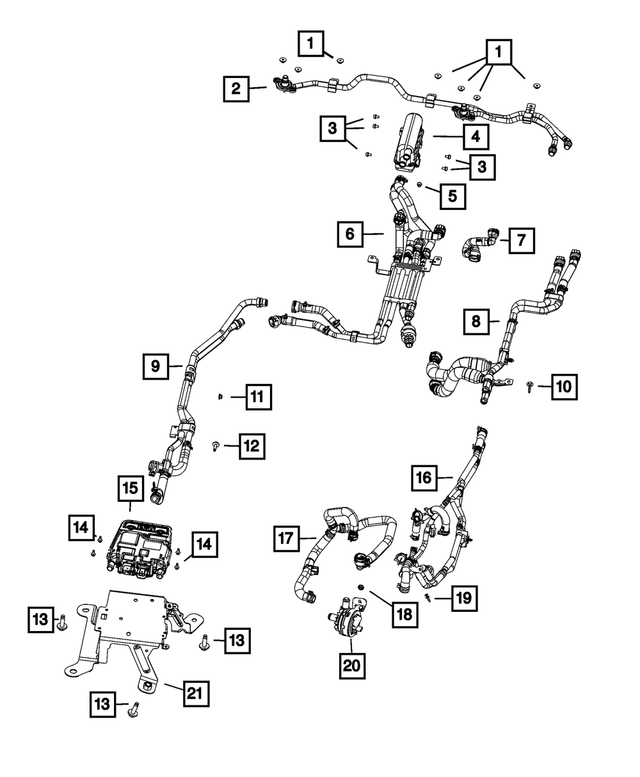« 6507684AA – Cooling : Hexagonal Ecrou Et Rondelle pour Mopar Image »