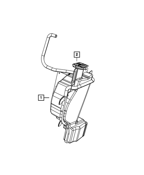 Engine Coolant Reservoir (Bottle) for 2010 Dodge Ram 1500 #0