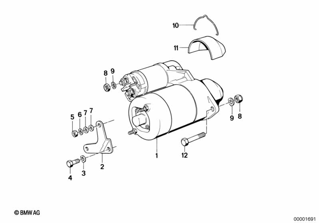 12411351590 - Engine Electrical System: Support -  for BMW-Motorrad Image