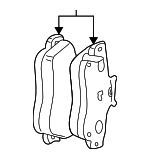 5135543AB - Brakes: Brake Pads for Chrysler: Sebring | Dodge: Stratus Image