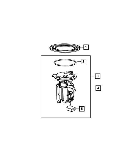 Fuel Pump and Sending Unit for 2012 Dodge Caliber #0