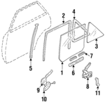 F5CZ7426900AA - : Division Bar for Ford: Escort | Mercury: Tracer Image