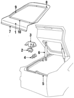 E1FZ61404A42A - Body: Lock Striker for Ford Image