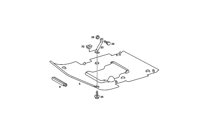 2015241630 - Chassis Sheet Metal: Trim for Mercedes-Benz: 190E Image image