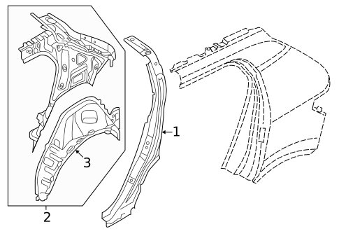 Inner Structure for 2021 Volvo XC40 Recharge #1