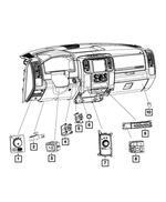 68395133AA - Electrical: Ignition Switch for Ram: 1500, 2500, 3500 Image