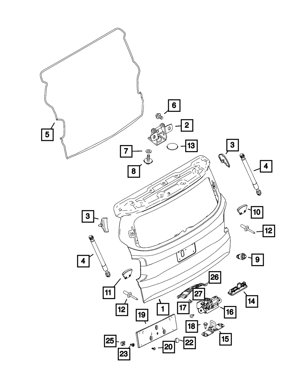 Lift-Gate Latch - Mopar (68438842AA)